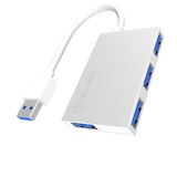 ICY BOX IB-Hub1402 usb-hub Zilver, 4 Port USB 3.0