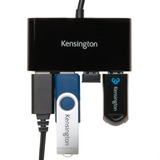 Kensington UH4000 USB 3.0 4-Poorts Hub usb-hub Zwart, 4x USB 3.0 Type-A