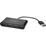 Kensington USB 2.0 4-Port usb-hub Zwart