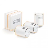 Netatmo Slimme Thermostaat + 3 Slimme Radiatorkranen verwarmingsthermostaat Wit