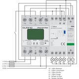 Qubino 3-Phase Smart Meter energiebesparing Wit, Z-Wave Plus