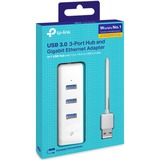 TP-Link UE330 3-Port USB 3.0 + Gigabit LAN usb-hub Wit