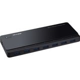 TP-Link UH720 USB 3.0 Hub met 7 aansluitingen usb-hub Zwart, Met oplaadaansluitingen