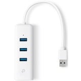 USB 3.0 3 Poort Hub & Gigabit Ethernet Adapter 2 in 1 USB Adapter UE330 usb-hub