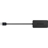 Transcend 4-Port USB 3.0 Hub usb-hub Zwart, 4x USB 3.0