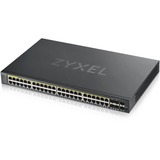 Zyxel GS1920-48HPv2 48-Port GbE Smart Managed Switch Zwart