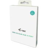 i-tec 4-Port USB 3.0 Slim Passive usb-hub Zwart