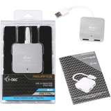 i-tec USB 3.0 Metal Passive HUB 4 Port usb-hub Zilver