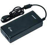 i-tec Universal Charger 100W + USB-A Port 12W Zwart
