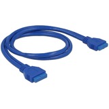 DeLOCK 3.5" USB 3.1 Gen 1 Voorpaneel 1x USB Type-C + 1x USB Typ-A Zwart