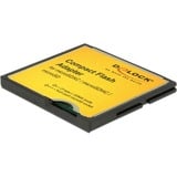 DeLOCK Compact Flash Adapter voor micro SDHC/SDXC kaartlezer Zwart/geel, 61795