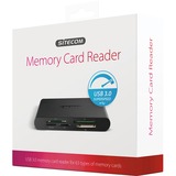 Sitecom USB 3.0 Memory Card Reader MD-061 kaartlezer Zwart