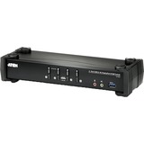 ATEN CS1924 4-Port USB 3.1 4K DP Switch kvm-switch Zwart
