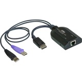 ATEN USB DisplayPort Virtual Media KVM Adapter with Smart Card Support Zwart