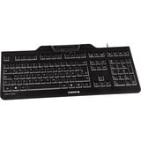 CHERRY KC 1000 SC toetsenbord Zwart, BE lay-out (AZERTY), Smart Card reader