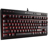 Corsair K63 Compact Mechanical Gaming Keyboard Zwart, BE Lay-out, Cherry MX Red, Rode leds, TKL