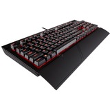 Corsair K68 Mechanical Gaming Keyboard, Gaming toetsenbord Zwart, BE Lay-out, Cherry MX Red, Rode leds