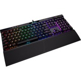 Corsair K70 RGB MK.2 Low Profile RAPIDFIRE Mechanical Gaming Keyboard Zwart, BE Lay-out, Cherry MX Speed Silver, RGB leds