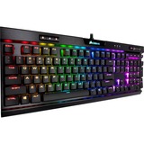 Corsair K70 RGB MK.2 Low Profile RAPIDFIRE Mechanical Gaming Keyboard Zwart, BE Lay-out, Cherry MX Speed Silver, RGB leds