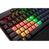 Corsair K70 RGB MK.2 Low Profile RAPIDFIRE Mechanical Gaming Keyboard Zwart, BE Lay-out, Cherry MX Speed Silver, RGB leds