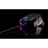 Corsair Scimitar RGB ELITE gaming muis Zwart, 18.000 dpi, RGB leds