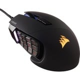 Corsair Scimitar RGB ELITE gaming muis Zwart, 18.000 dpi, RGB leds