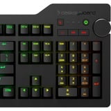 Das Keyboard 4Q Pro RGB, gaming toetsenbord Zwart, US lay-out, Cherry MX Brown, RGB leds