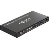 DeLOCK Displayport KVM Switch 2 > 1 with USB and Audio kvm-switch Zwart, 11367