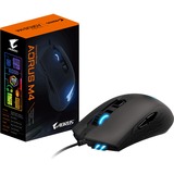 GIGABYTE AORUS M4 gaming muis Zwart, 6400 dpi, RGB leds