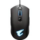 GIGABYTE AORUS M4 gaming muis Zwart, 6400 dpi, RGB leds