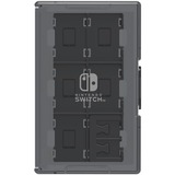 HORI Game Card Case 24 voor Nintendo Switch opslag Zwart/transparant