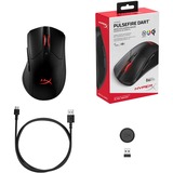 HyperX Pulsefire Dart gaming muis Zwart, 16000 dpi, RGB leds