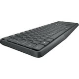 Logitech MK235 Wireless Keyboard en Mouse, desktopset Zwart, US lay-out