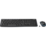 Logitech MK270 draadloze desktopset Zwart, BE lay-out (AZERTY), Rubberdome