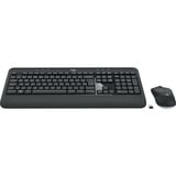 Logitech MK540 Advanced draadloze desktopset Donkergrijs, BE lay-out (AZERTY), 100%, 1000 dpi