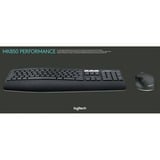 Logitech MK850 Performance draadloze desktopset Zwart, BE lay-out (AZERTY), Bluetooth