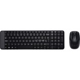 Logitech Wireless Combo MK220 toetsenbord + muis, desktopset EU lay-out (QWERTY), Rubberdome, Retail