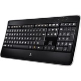 Logitech Wireless Illuminated Keyboard K800, Toetsenbord Zwart, EU lay-out (QWERTY), Rubberdome, Retail, Witte leds