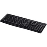 Logitech Wireless Keyboard K270, toetsenbord Zwart, EU lay-out (QWERTY), Rubberdome, Retail