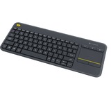 Logitech Wireless Touch Keyboard K400 Plus, toetsenbord Donkergrijs, BE Lay-out