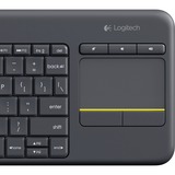 Logitech Wireless Touch Keyboard K400 Plus, toetsenbord Donkergrijs, BE Lay-out