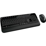 Microsoft Wireless Desktop 2000, toetsenbord Zwart, BE Lay-out, Rubberdome, Retail, USB, BlueTrack