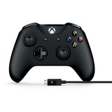 Microsoft  Xbox controller + kabel voor windows Zwart