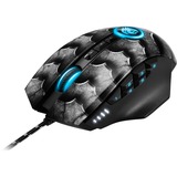 Sharkoon Drakonia II gaming muis Zwart, 100 - 15000 dpi, RGB leds