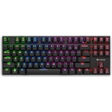 Sharkoon PureWriter TKL RGB, gaming toetsenbord Zwart, BE Lay-out, Kailh Choc Low Profile Red, RGB leds, TKL