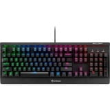 Sharkoon Skiller Mech SGK3, gaming toetsenbord Zwart, BE Lay-out, Kailh Red, RGB leds