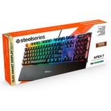 SteelSeries Apex 7, gaming toetsenbord Zwart, FR lay-out, SteelSeries QX2 Brown, RGB leds