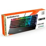 SteelSeries Apex Pro, gaming toetsenbord Zwart, US lay-out, SteelSeries OmniPoint, RGB leds