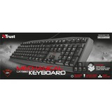 Trust GXT 880 Mechanical Gaming Keyboard Zwart, US lay-out, GXT White, 21137, Witte leds