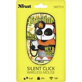 Trust Sketch Silent Click Wireless Mouse - yellow Geel, 23337, 1600 dpi